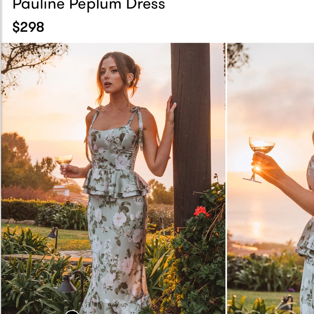 Floral Peplum Dress